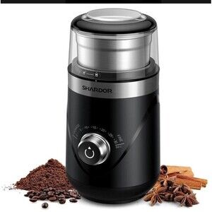 SHARDOR Electric Super Silent Blade Coffee Grinder, Timed Grind 1 Bowl, Black